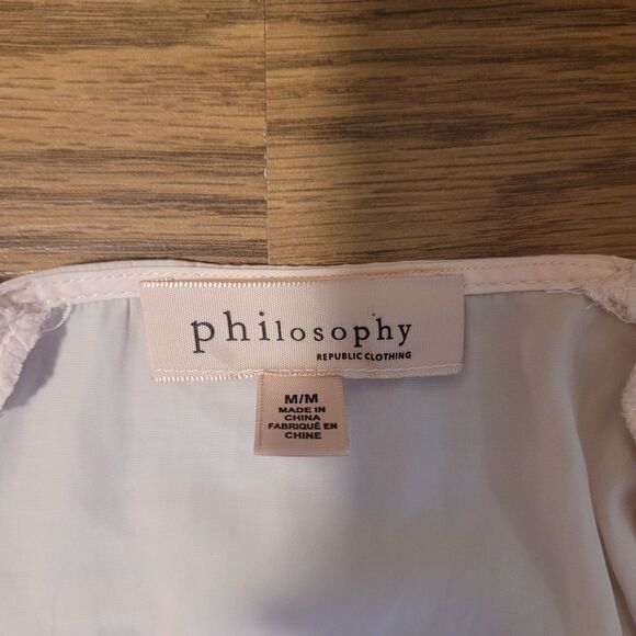 Pale Pink Blouse with Flutter Sleeves by Philosophy - Picture 3 of 8